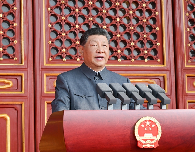 紀念中國人民抗日戰(zhàn)爭暨 世界反法西斯戰(zhàn)爭勝利80周年大會在京隆重舉行 天安門廣場舉行盛大閱兵儀式 習近平發(fā)表重要講話并檢閱受閱部隊